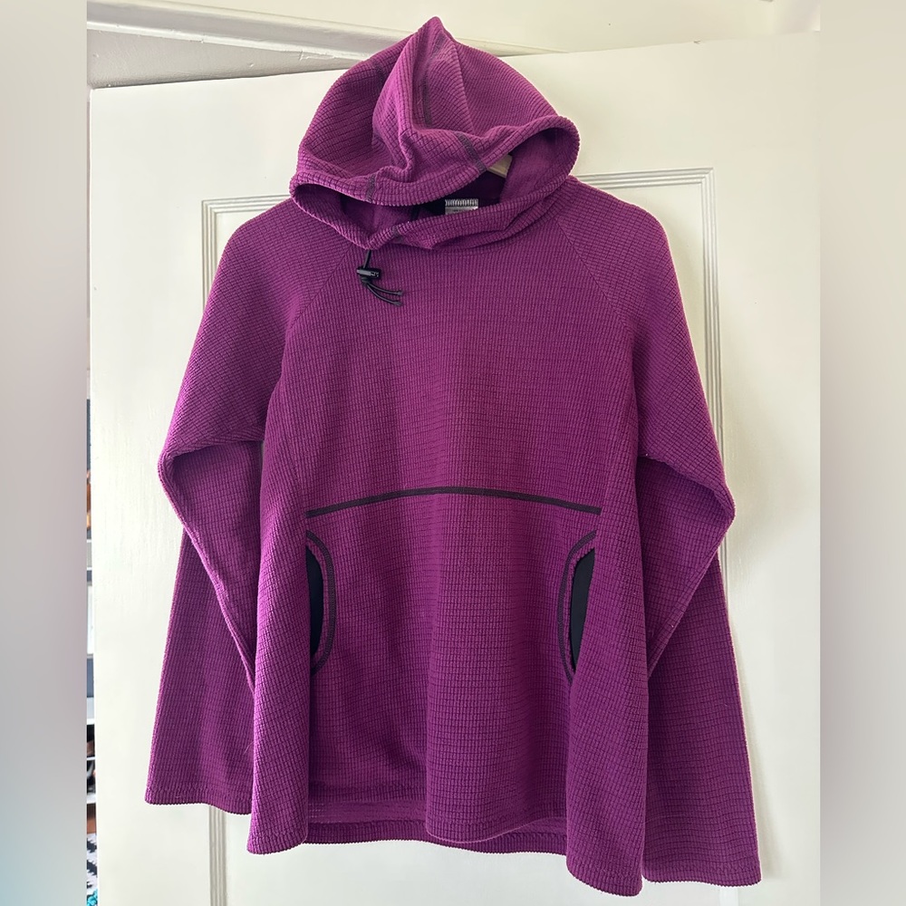 Melanzana Purple Microgrid Hoodie - Women’s Medium